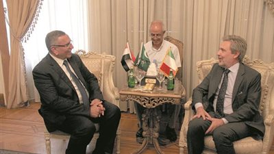 يمامة خلال لقائه بالسفير الإيطالي: إقامة الدولة الفلسطينية الحل الوحيد لاستقرار المنطقة