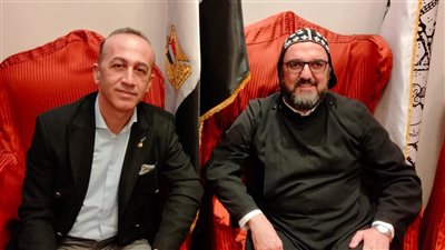 لدعم القضية الفلسطينية.. كاهن الكنيسة السريانية الأرثوذكسية في مصر يستقبل رئيس المجلس الأعلى للشباب الفلسطيني