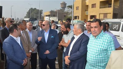 محافظ بني سويف يتفقد مشروع تطوير ورصف وتوسعة مدخل مركز ناصر | صور 