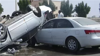 مصرع سيدة وصغيريها في حادث تصادم سيارتين ملاكي بالشروق