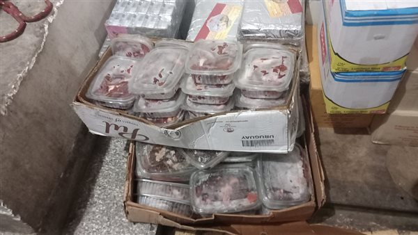 ضبط كمية من اللحوم