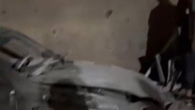 الصور الأولى لحادث سقوط صاروخ بطابا وإصابة 5 أشخاص