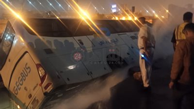 انقلاب أتوبيس بنفق أحمد بدوي برمسيس