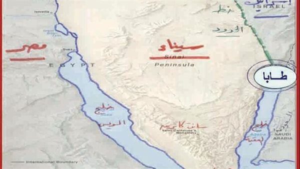 خريطة طابا المصرية