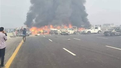 بسبب تفحمهم.. إجراء DNA للتعرف على ضحايا حادث الطريق الصحراوي | بث مباشر