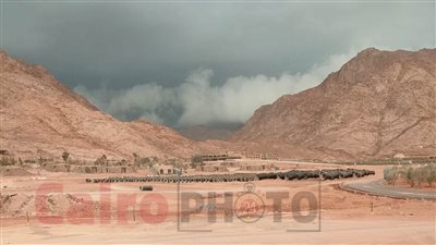 سحب وغيوم وأمطار متوسطة على سانت كاترين