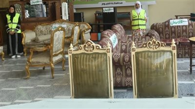 تنظيم معرض لتوزيع أثاث منزلي وأجهزة كهربائية على الأسر الأولى بالرعاية في الفيوم