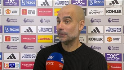 جوارديولا بعد الفوز على يونايتد: اليوم عيد ميلاد زوجتي شكرًا لـ اللاعبين على هذه الهدية