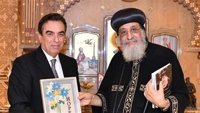 البابا تواضروس لجورج قرداحي: نصلي للشعب اللبناني والأراضي المقدسة لحلول السلام بالشرق الأوسط