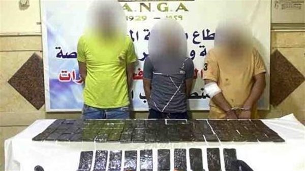 المضبوطات والمتهمين