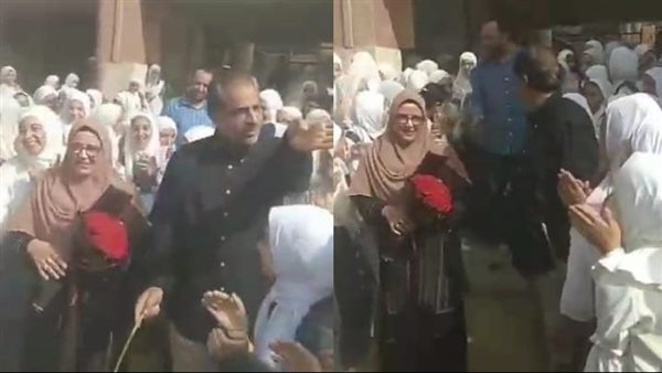 ممر شرفي لمعلمة بمدرسة