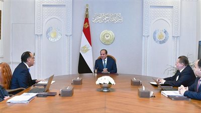 السيسي يجتمع مع رئيس الوزراء ومحافظ البنك المركزي ووزير المالية