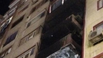 السيطرة على حريق عقار بعين شمس |صور 