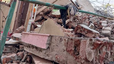 انهيار جزء من منزل مكون من طابقين دون حدوث إصابات بسوهاج