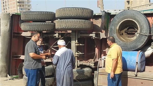 انقلاب سيارة نقل