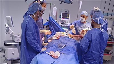 أستاذ بطب القاهرة يجري 17 عملية جراحية خلال 48 ساعة لمصابي غزة بمستشفى العريش 