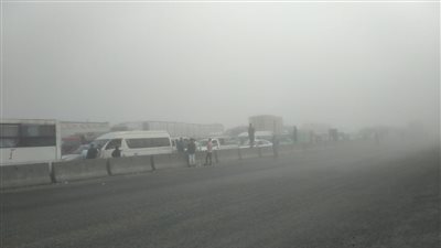 تفاديًا للحوادث.. غلق الطريق الإقليمي بالمنوفية بسبب الشبورة المائية| صور