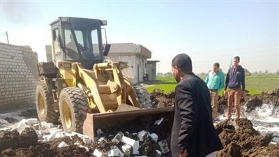 إزالة 136 حالة تعد خلال حملات مكبرة في 5 مراكز بالمنيا