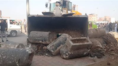 حملة مكبرة في المحلة الكبرى لإزالة التعديات على الأراضي الزراعية