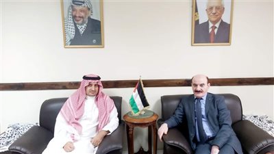 قنصل فلسطين يستقبل نظيره السعودي لتقديم واجب العزاء في الشهداء