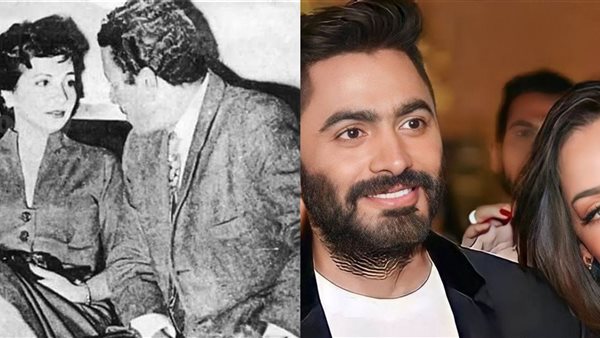 تامر حسني وزوجته