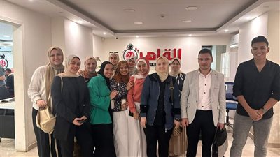طلاب إعلام المنوفية في زيارة ميدانية لموقع القاهرة 24