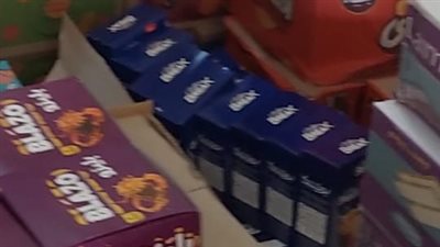 ضبط 2300 عبوة شيكولاتة وحلوى أطفال وجبن منتهية الصلاحية بالغربية 