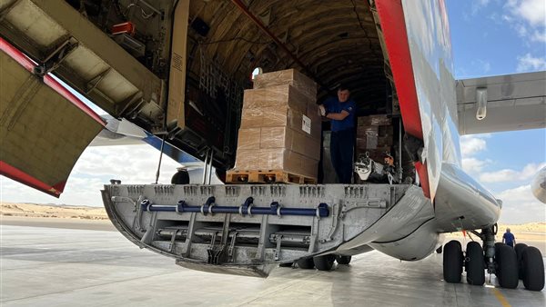 جانب من المساعدات