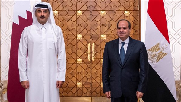 السيسي وأمير قطر