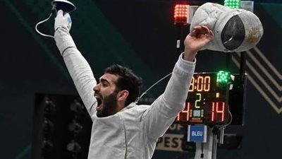 زياد السيسي يتأهل لدور الـ16 ببطولة العالم لسلاح السيف.. ومحمد حمزة يصل إلى ربع نهائي الشيش