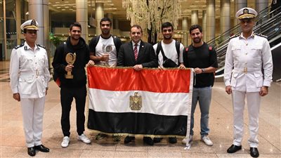 البعثة الرياضية بوزارة الداخلية تفوز بالمركزين الأول والثاني ببطولة الشرطة العربية للبادل بالدوحة 