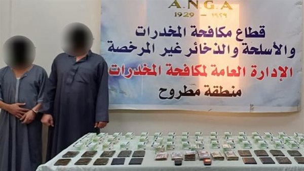 المتهمين والمضبوطات