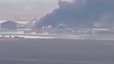 استهداف قاعدة حرير الأمريكية في العراق بطائرة مسيرة | فيديو 