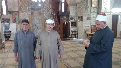وكيل أوقاف الإسكندرية يتابع سير العمل بعدد من المساجد