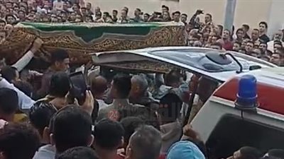 تشييع جثامين 3 شباب لقوا مصرعهم في حادث بالدقهلية