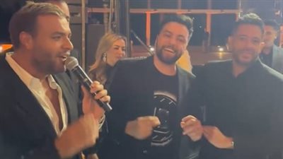 رامي صبري يُحيي حفل زفاف الموزع الموسيقي تميم