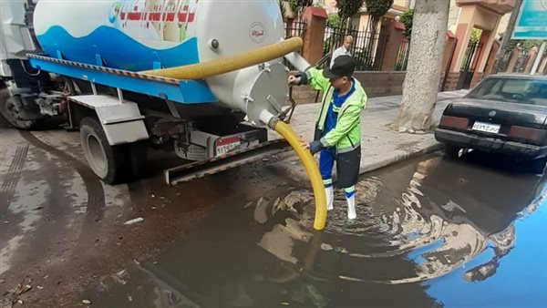 متابعة تجمعات مياه