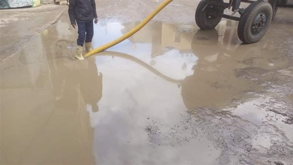 رفع تراكمات مياه