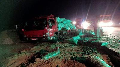 بسبب السرعة الزائدة.. مصرع وإصابة 4 أشخاص في حادث تصادم سيارتين بالفيوم