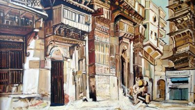 حكايتي مع الزمان.. معرض تشكيلي لفاروق مصطفى بالأوبرا