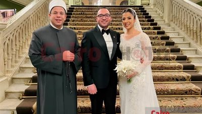 إطلالة ناعمة لـ لمى الشواربي خلال حفل عقد قرانها على أحمد محمد ثروت | صور