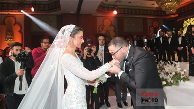 قصة حب أصيلة وقت المرض انتهت بالزواج.. لقطات من حفل زفاف أحمد محمد ثروت ولمى الشواربي | صور