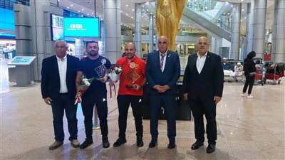 استقبال رسمي من وزارة الرياضة لبعثة الرماية بعد الإنجاز التاريخي بكأس العالم في قطر