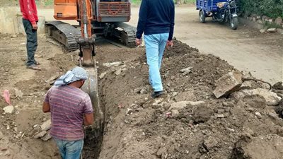 ضمن مبادرة حياة كريمة.. بدء توصيل خطوط الصرف الصحي بقرية دراجيل بالمنوفية
