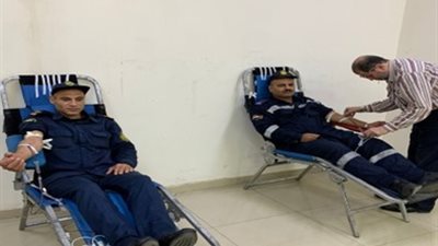 بمشاركة رجال الشرطة.. الداخلية تنظم حملة للتبرع بالدم |صور