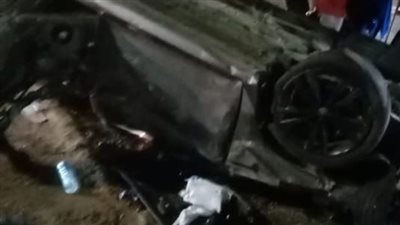 إصابة 5 أشخاص إثر تصادم ميكروباص وتوك توك في البحيرة