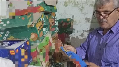 ضبط 7 أطنان مواد غذائية منتهية الصلاحية في البحيرة