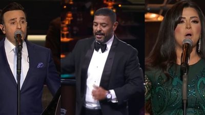 صابر الرباعي وإيمان عبد الغني يشعلان حفل روائع السنباطي بأغنية أم كلثوم بقيادة المايسترو هاني فرحات | صور