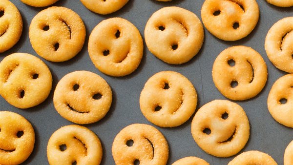 بطاطس على شكل ابتسامات