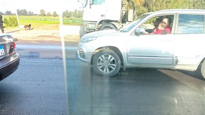 انقلاب فنطاس 70 طنًا محمل بماء النار على طريق القاهرة الإسكندرية الزراعي بالمنوفية